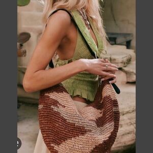 NWT Santorini Straw Tote Bag